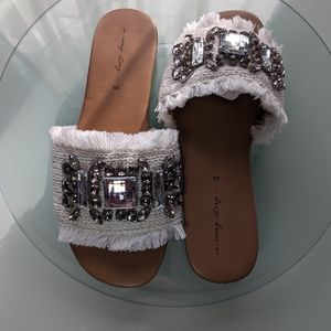 Boho Chic, jewelled sandals, NWT, sz 9